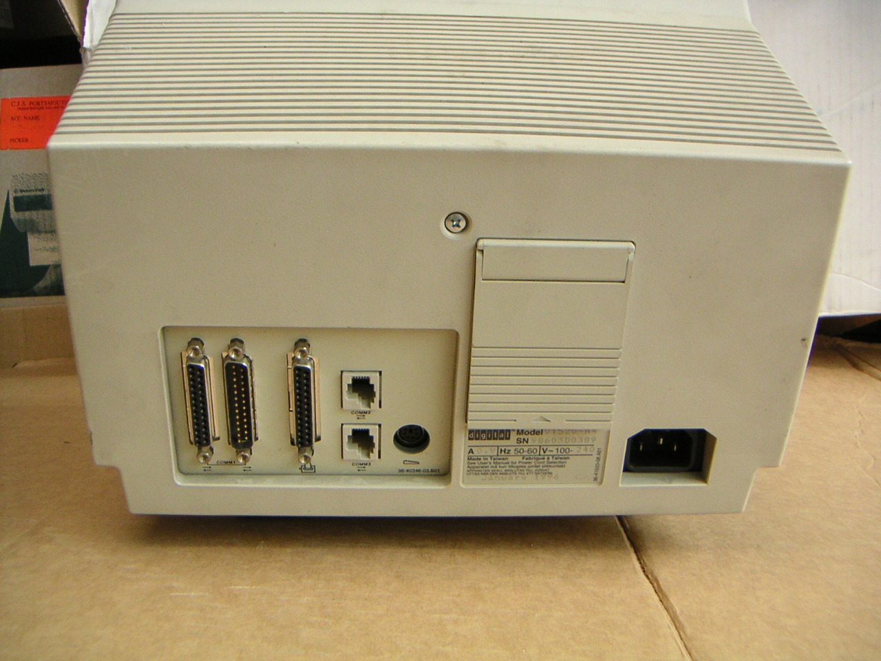 What an ugly mess.  Aren't you glad we have USB now?